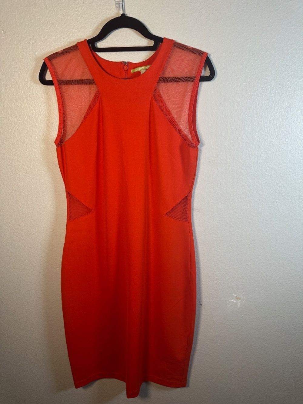 Orange Cut-out Dress
